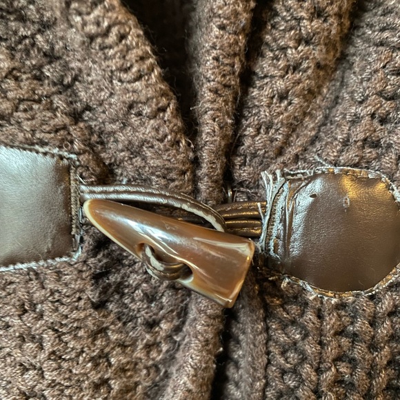 Brown Kitted Vest Buttons Medium 8/10 Sarsaparilla - Picture 5 of 9